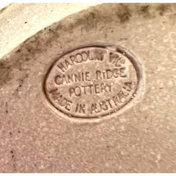 Vintage Cannie Ridge Harcourt Pottery Vase Carafe Australian Hand Thrown Clay - Picture 8 of 8